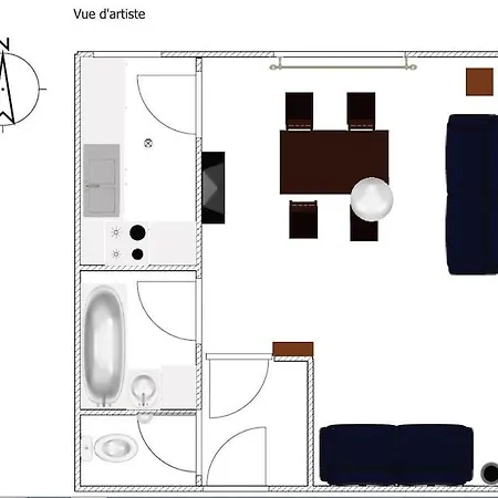 Appartement St Jean A Roquebrune, Proche Menton Et Monaco
